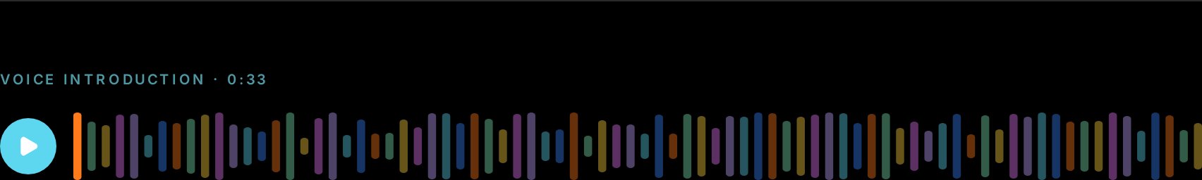 Voice intro on a Living Profile