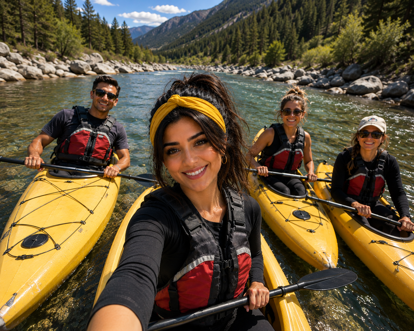 River trips with friends every summer